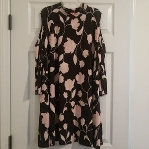 Cold Shoulder Floral Tunic
